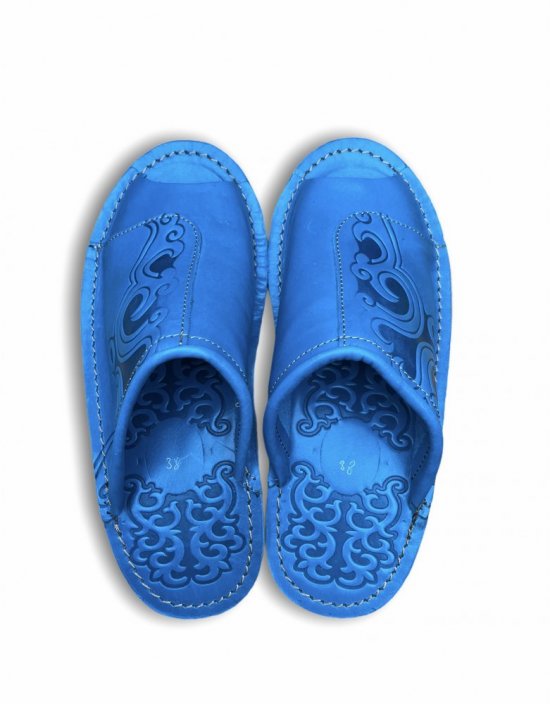 Zapatos caseros de estilo tradicional mongol. - Tamaño: 43