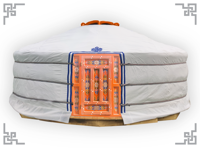 Orange yurt ∅6m