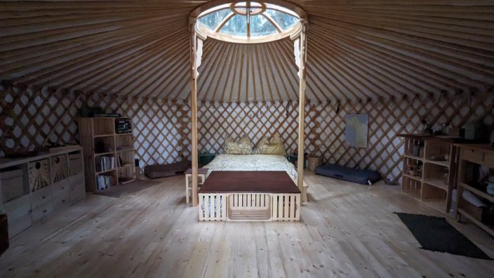 "NEW" Yurt ∅6m without ornaments - Type of thermal insulation: Sheep felt