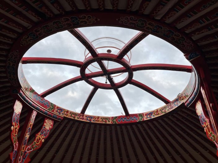 Opening dome for yurt ∅5m