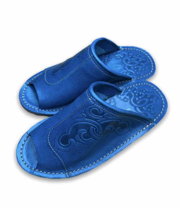 Zapatos caseros de estilo tradicional mongol. - Tamaño: 37