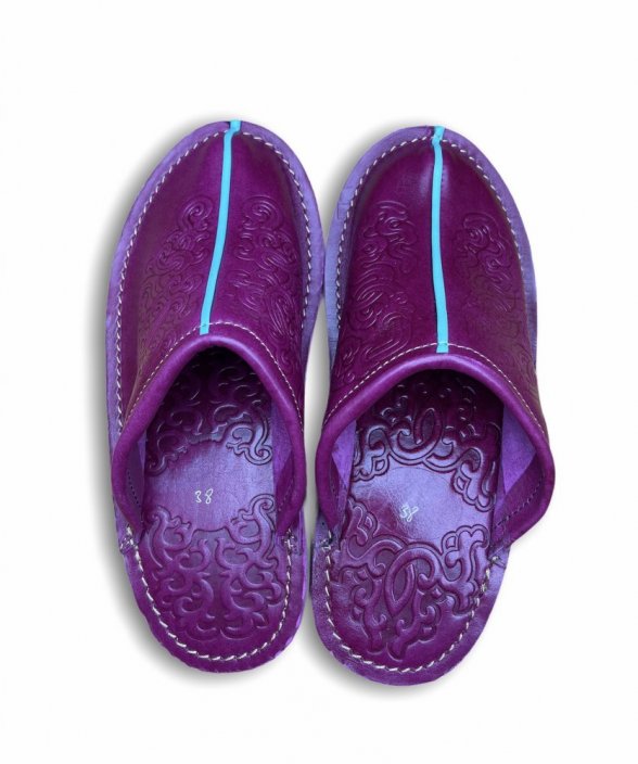 Zapatos caseros de estilo tradicional mongol. - Tamaño: 38